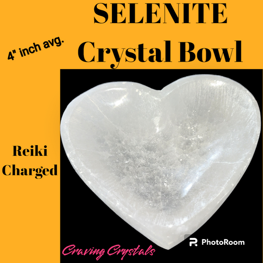 Selenite Bowl | Reiki Charged