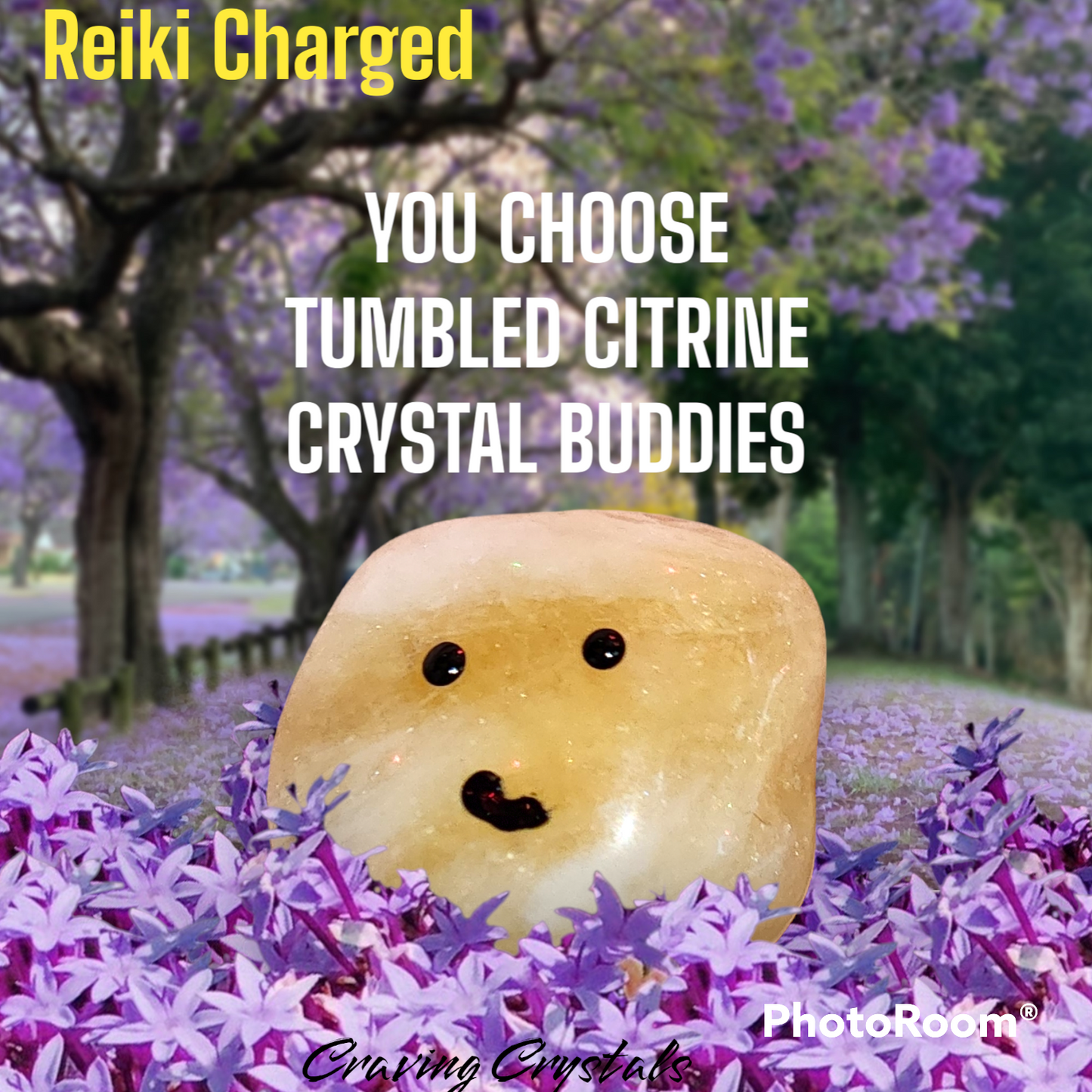 Tumbled Citrine Palm & Pocket Pals | Reiki Charged | YOU CHOOSE