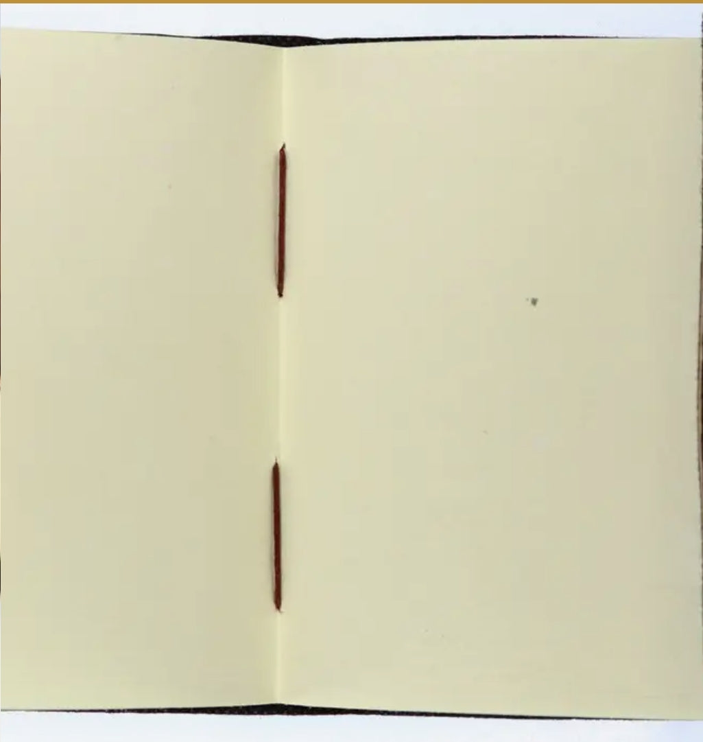 Rainbow Moonstone Leather Notebook / 6.7" x 4.7"