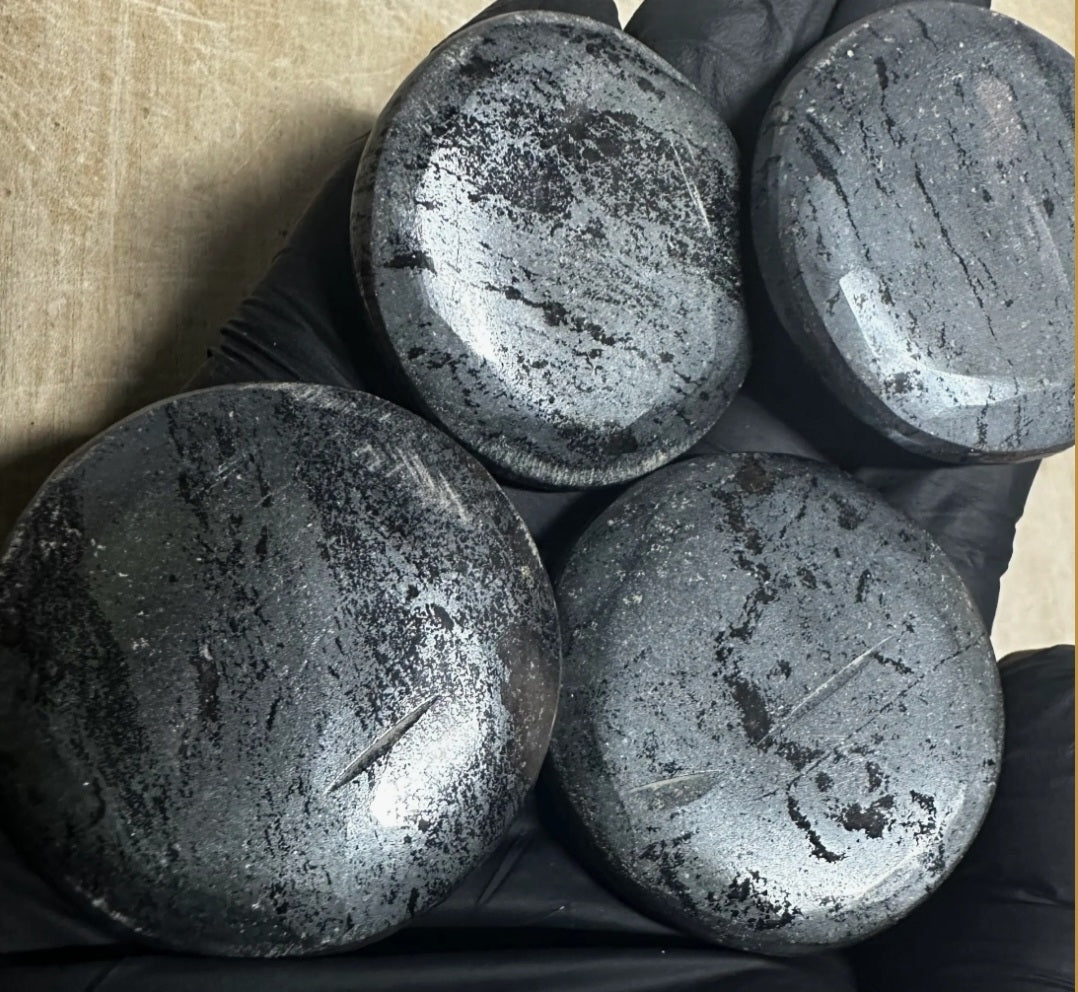Hematite Polished Pocket Stones / 1.5" Avg Reiki Infused