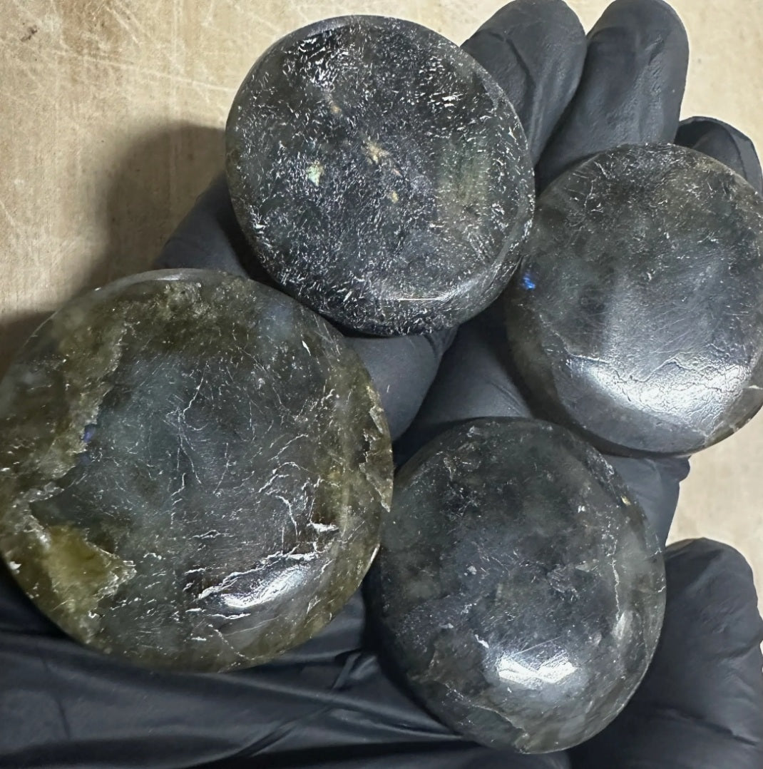 Labradorite Polished Pocket Stones | 1.5" Avg / Reiki Infused
