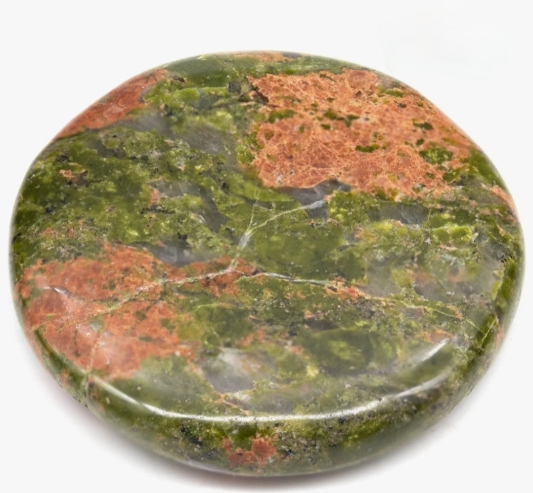 Unakite Polished Pocket Stone / 1.5" Avg Reiki Infused